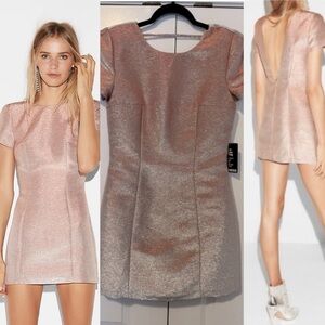 Express || Rose Gold Glitter Dress **NEW**